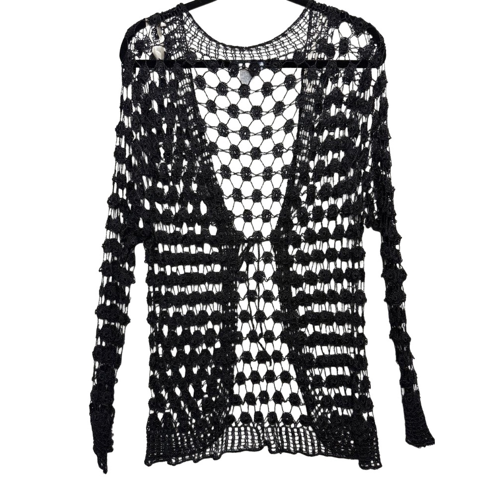 NEW!!! Half‎ Moon Bay White Crochet Sweater Swim Cover Up Size 1X